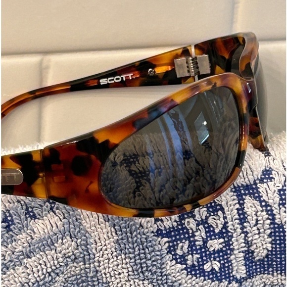 Rare Japan SCOTT Z RAY Professional Japan Ski Cycling Sunglasses Leopard Black - Picture 6 of 16
